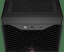 3200D RS ARGB black case top-down view showing front panel I/O: USB-C, USB-A ports, power button, and headphone jack.