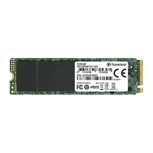 Transcend 128GB SSD NVMe M.2 TS128GMTE110S