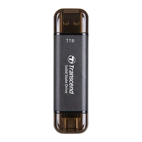 Transcend 1TB USB-C/A 10Gbps External SSD Black - TS1TESD310C - Picture 1 of 1
