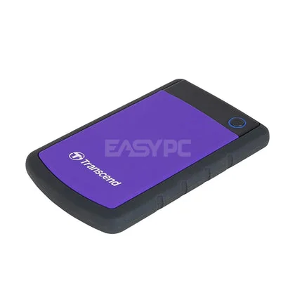 Transcend Storejet Slim Portable 2tb 2.5 Usb3.0 External Hard Drive Purple