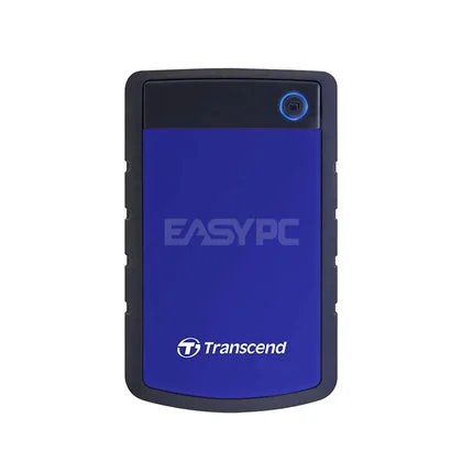 Transcend Storejet Slim Portable 1tb 2.5 Usb3.0 External Hard Drive Blue