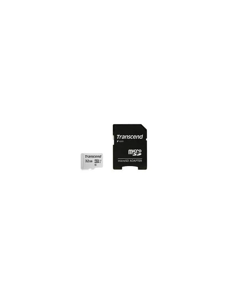 Transcend TS32GUSD300S-A  Carte microSD 32 Go avec adaptateur SD