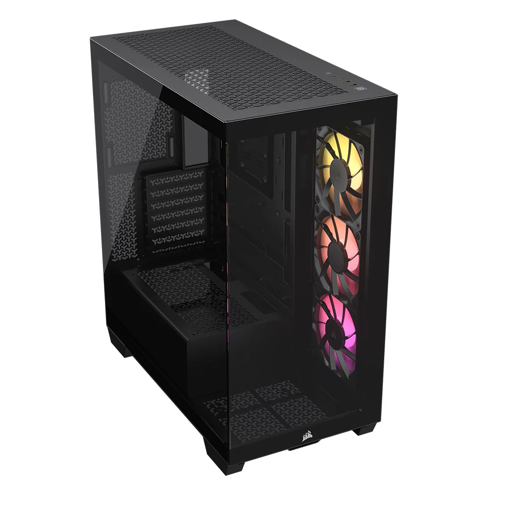 Corsair 3500X ARGB Tempered Glass Mid-Tower Case - Black(CC-9011278-WW) - 7