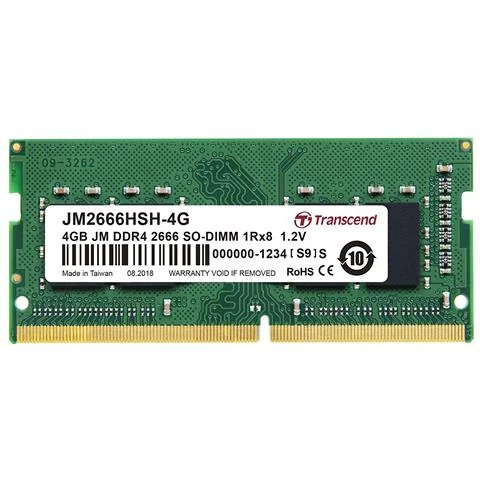 TRANSCEND Memoria SoDimm JM2666HSH-4G 4 GB (1x4 GB) DDR4 2666 MHz CL19