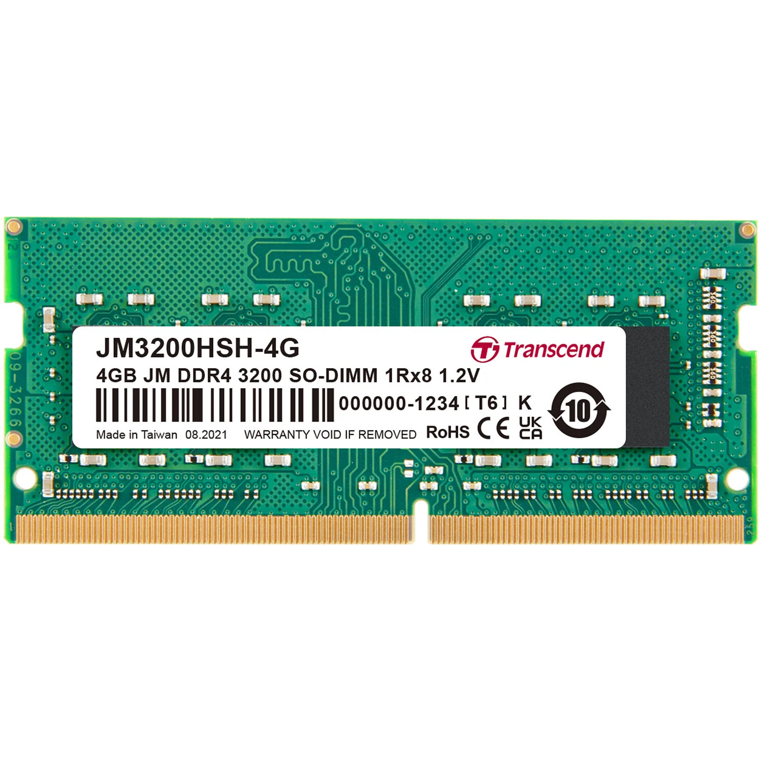 TRANSCEND MEMORY MODULE 4GB DDR4 3200Mhz (JM3200HSH-4G)