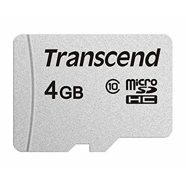 TRANSCEND, Memory card, 4gb microsd class10 no adattatore, TS4GUSD300S - 1