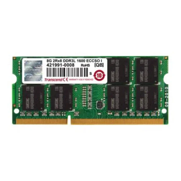 Transcend 8GB DDR3L 1600 ECC SO-DIMM 2Rx8 512Mx8 CL11 1.35V | TS1GSK72W6H