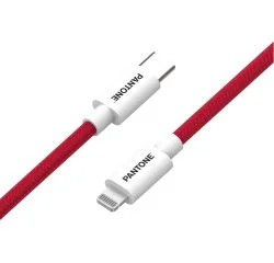 Pantone PT-CTL002-5R1 lightning cable 1.5 m Red, White
