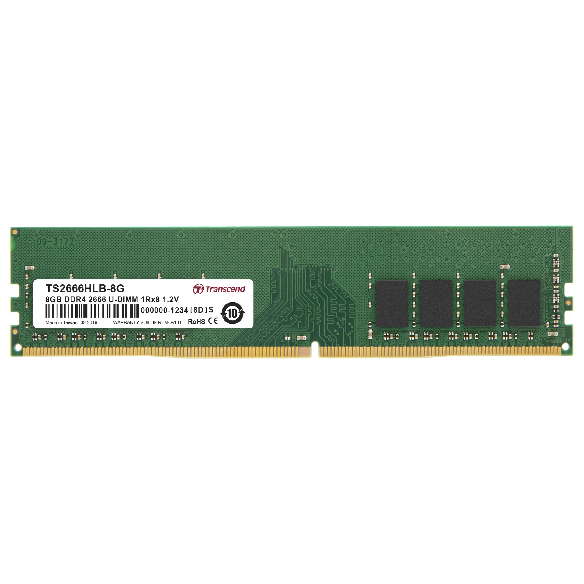 Transcend 8GB JM DDR4 2666 U-DIMM 1Rx8 (JM2666HLB-8G)