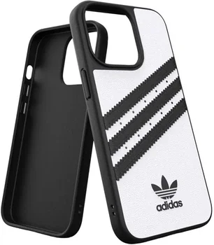 Панель Adidas OR Moulded PU FW21 для Apple iPhone 13/13 Pro Черно-белый (8718846095723)