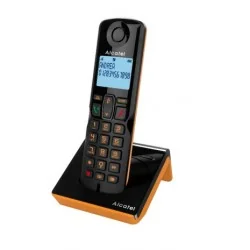 Alcatel - S280 SOLO ORANGE Telfono DECT Identificador de llamadas Negro Naranja