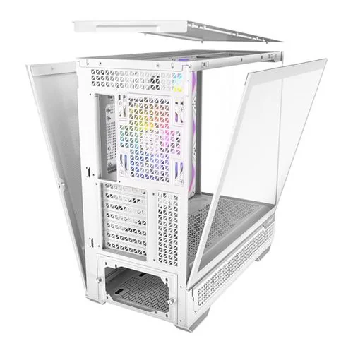 Antec C7 ARGB Mid Tower Tempered Glass PC Gaming Case White : image 4