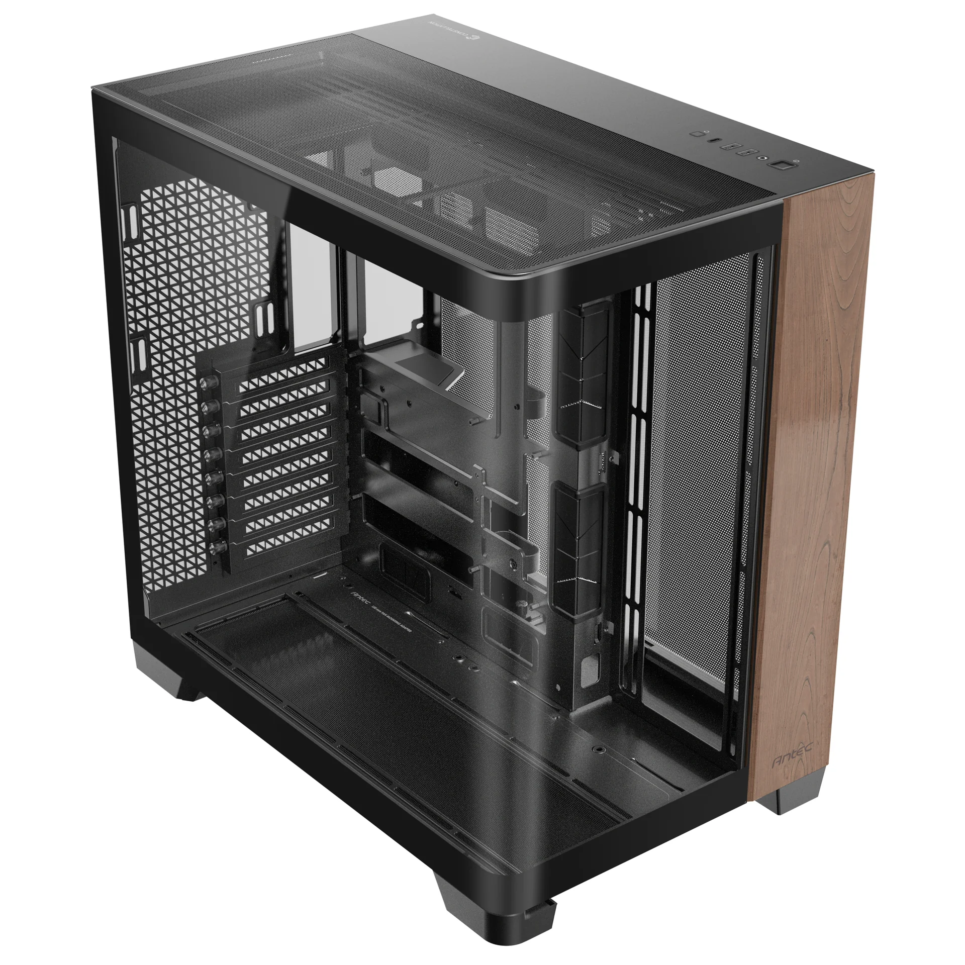 Antec - Antec C8 Curve Wood Full Tower Case - Black