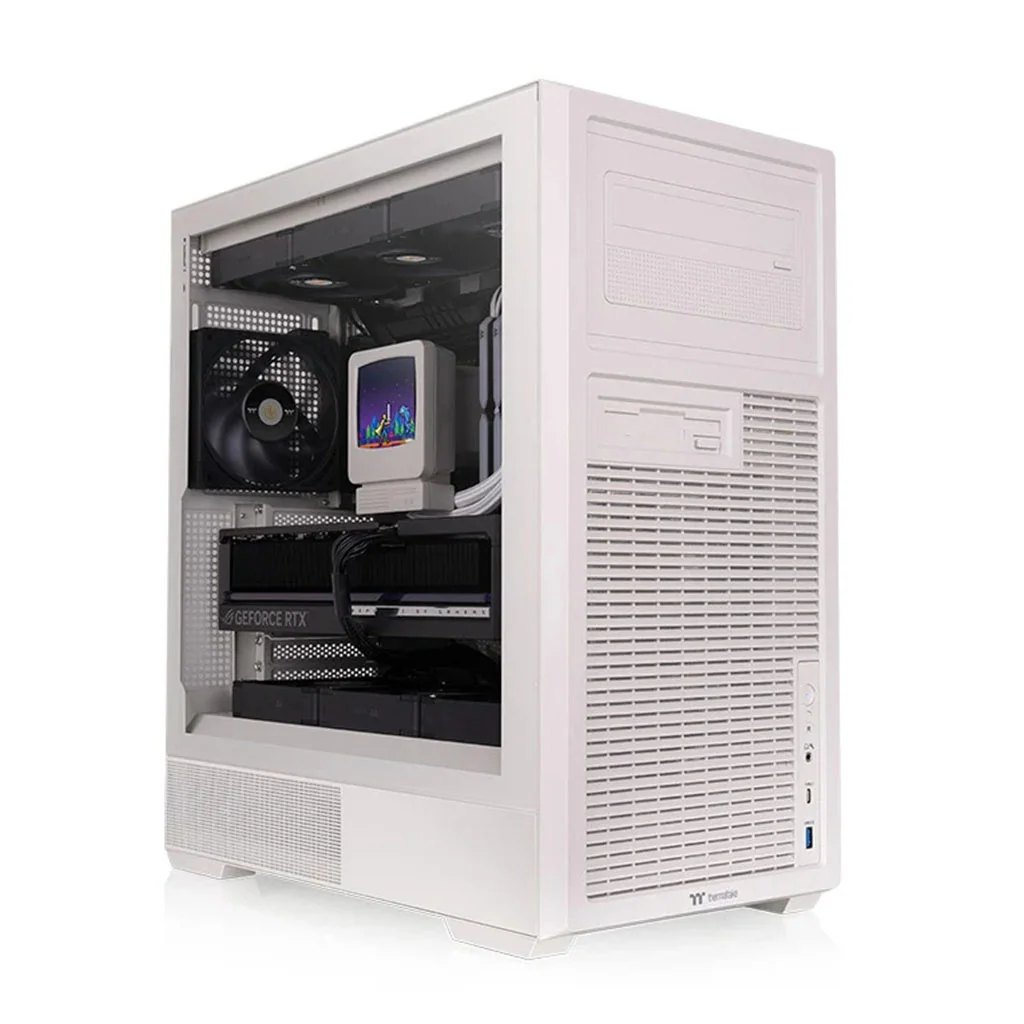 Thermaltake Retro 360 Tempered Glass Mid Tower ATX Case - Beige(CA-11Q-00MQWN-00) - 4