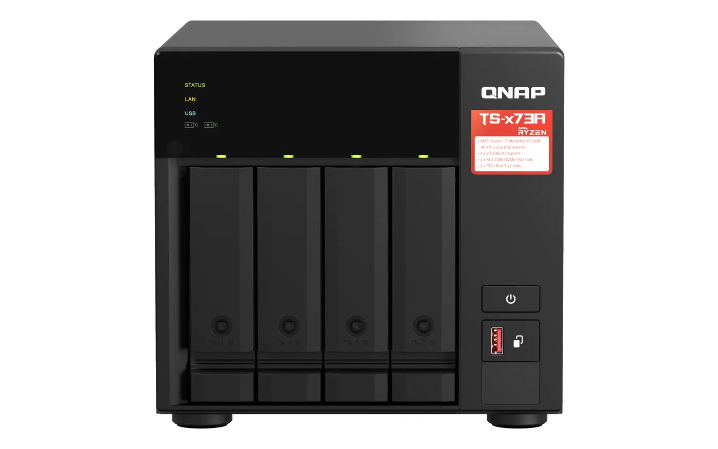4-BAY NAS  AMD RYZEN V1000