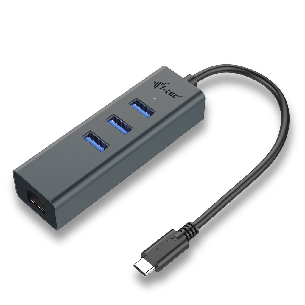 USB-C METAL 3 PORT+ETHERNET ADAPT