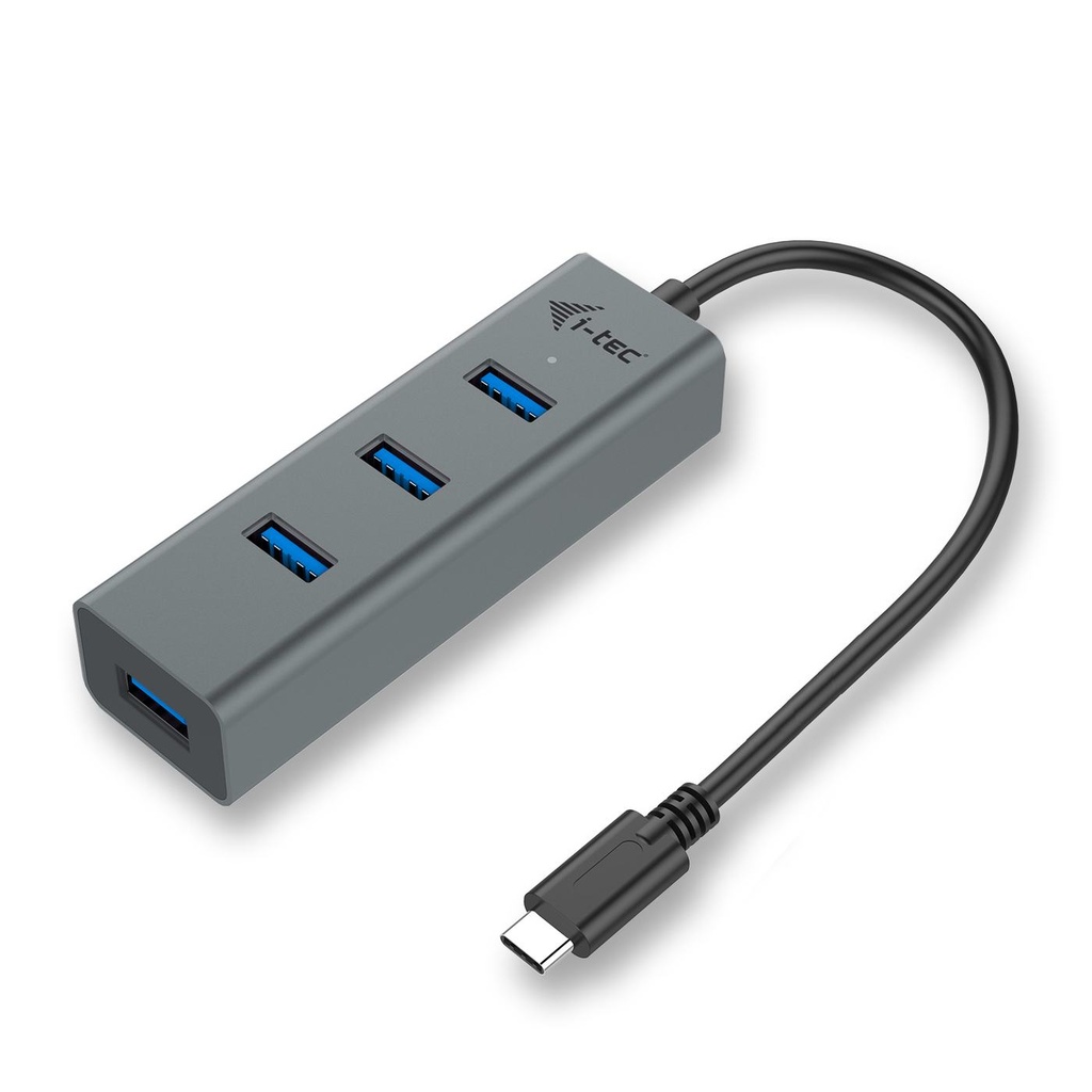 USB-C METAL 4-PORT HUB  4X USB 3.0