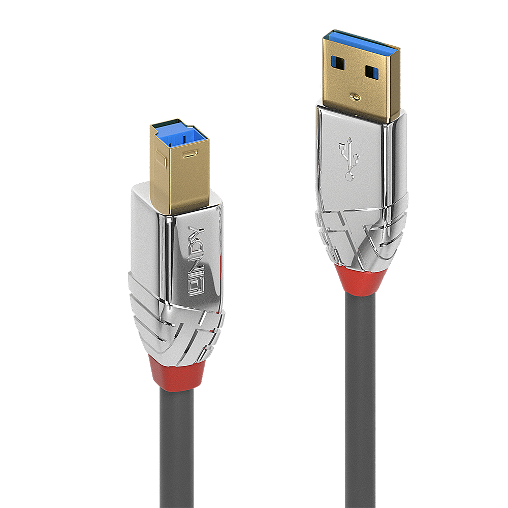 CAVO USB 3.2 TIPO A A B CROMO 1M