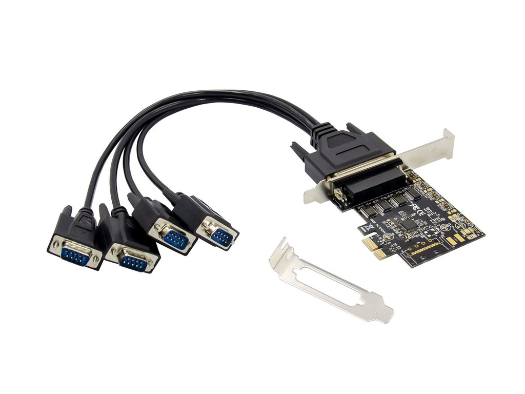 4-PORT DB9 RS232 SERIAL PCIE CARD