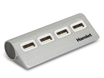 HUB USB 2.0 4 PORTE ALLUMINIO
