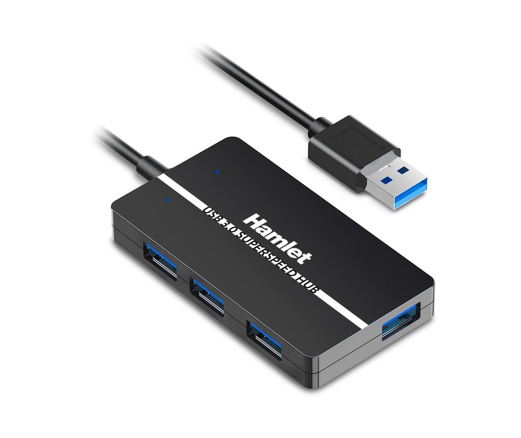 HUB USB3.0 SLIM 4 PORTE 5.0GBPS