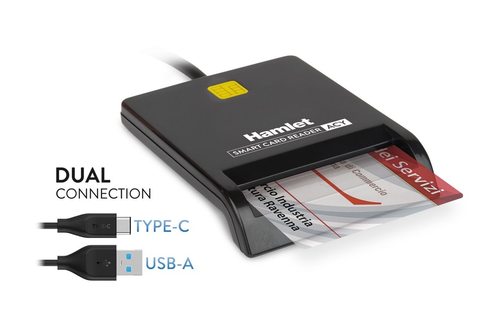 LETTORE SMART CARD USBC USBA