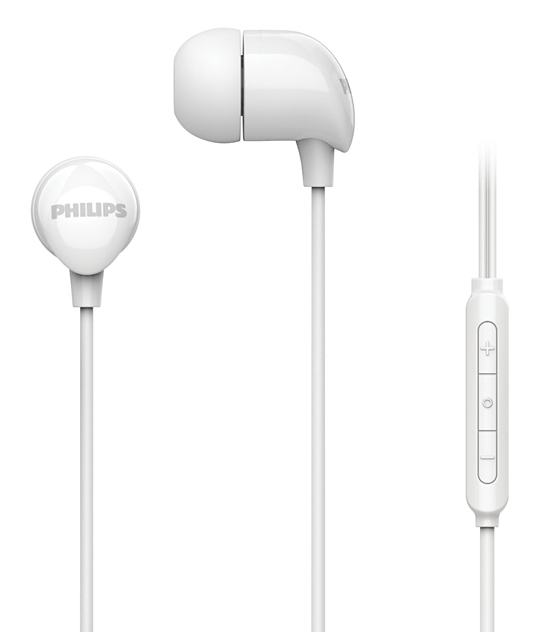 CUFFIE IN EAR CABLATE+MIC - BIANCO