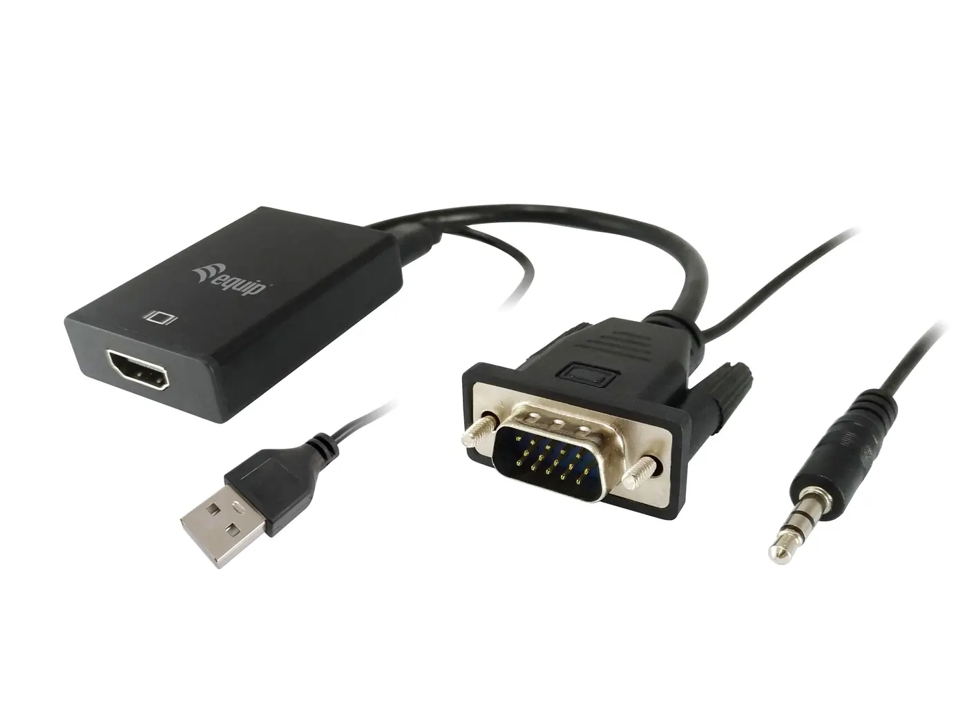 VGA TO HDMI ADAPTER WITH AUDIO  BLA