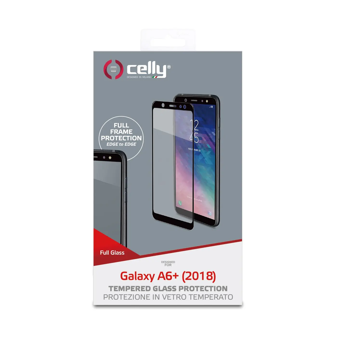 FULL GLASS GALAXY A6+ 2018 BLACK