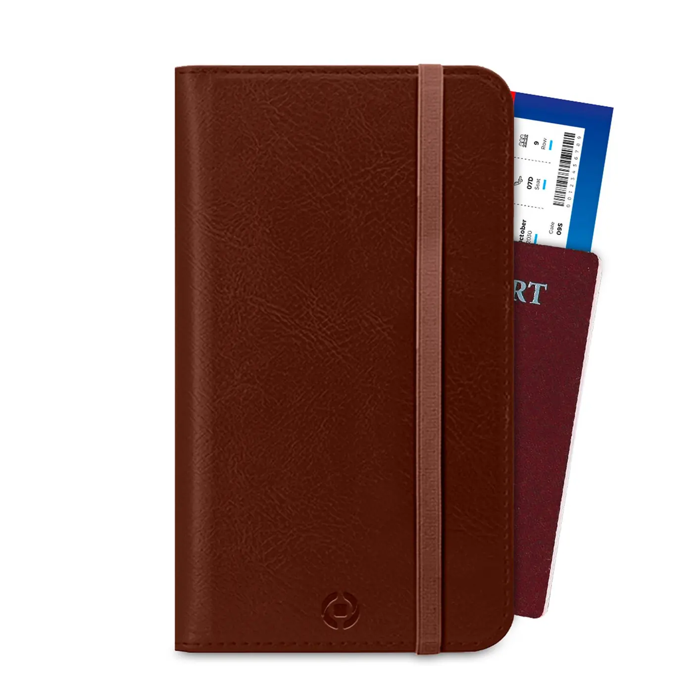 DUOMO PASSPORT FOLDER BROWN