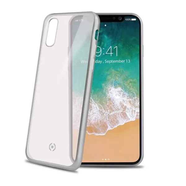 LASER MATT COVER IPHONE XS/X SILVER