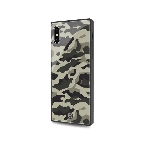 DIAMOND SQUARE COVER IPHONE XS/X BK