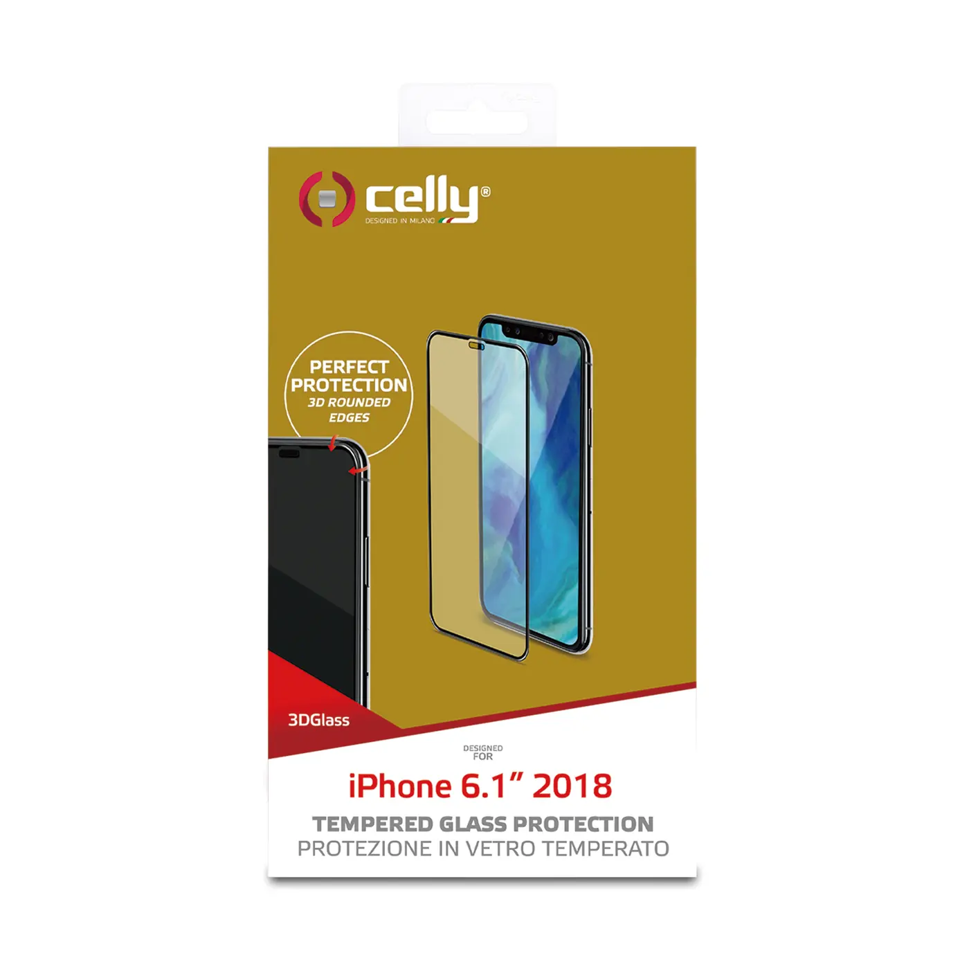 3D GLASS IPHONE XR BLACK