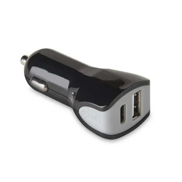 2USB-C CAR CHARGER 17W BLACK