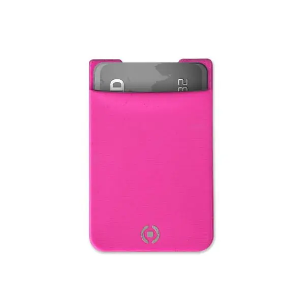 ADHESIVE POCKET CARDS HOLDER PINK