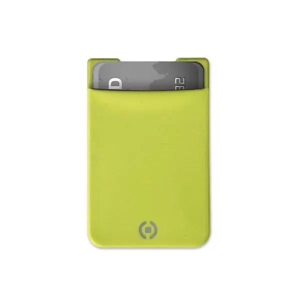 ADHESIVE POCKET CARDS HOLDER YELLOW