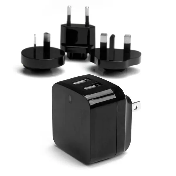 CARICABATTERIE DA MURO X2 USB