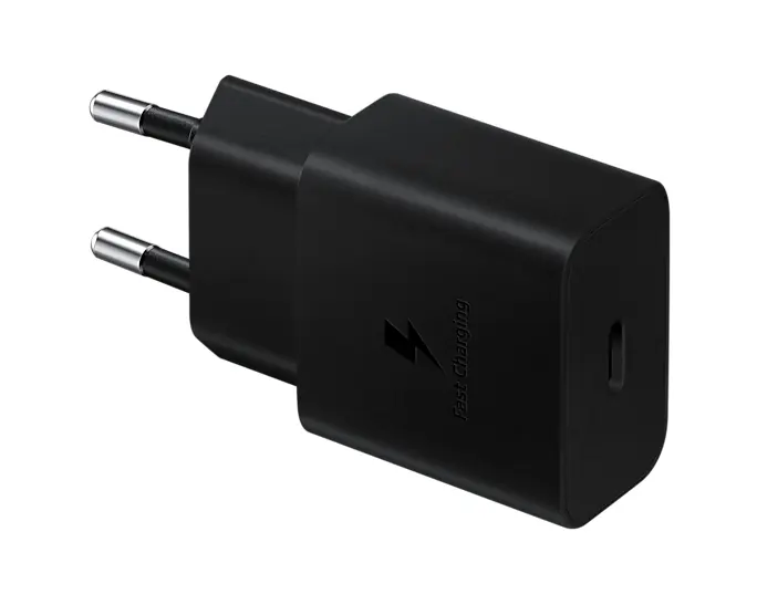 CHARGER 15W TYPEC BLACK CON CAVO