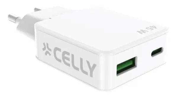 USB-C/USB-A SLIM WALL CHARGER 45W