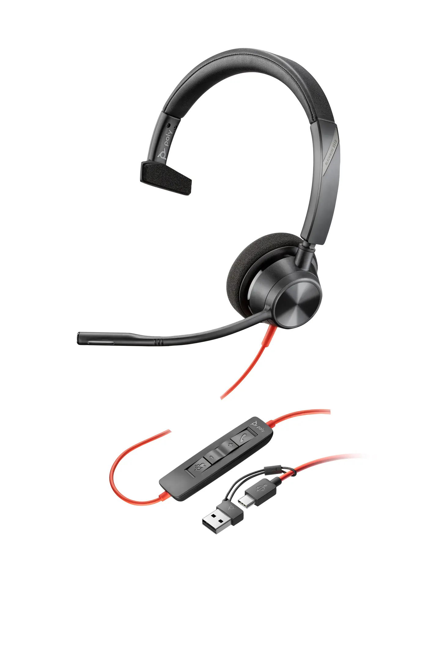 POLY BW 3310 MONO USB-C HS +USB-