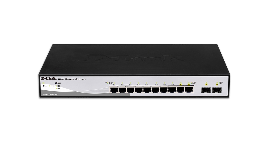 SWITCH 10 PT GIGABIT +2 SFP POR