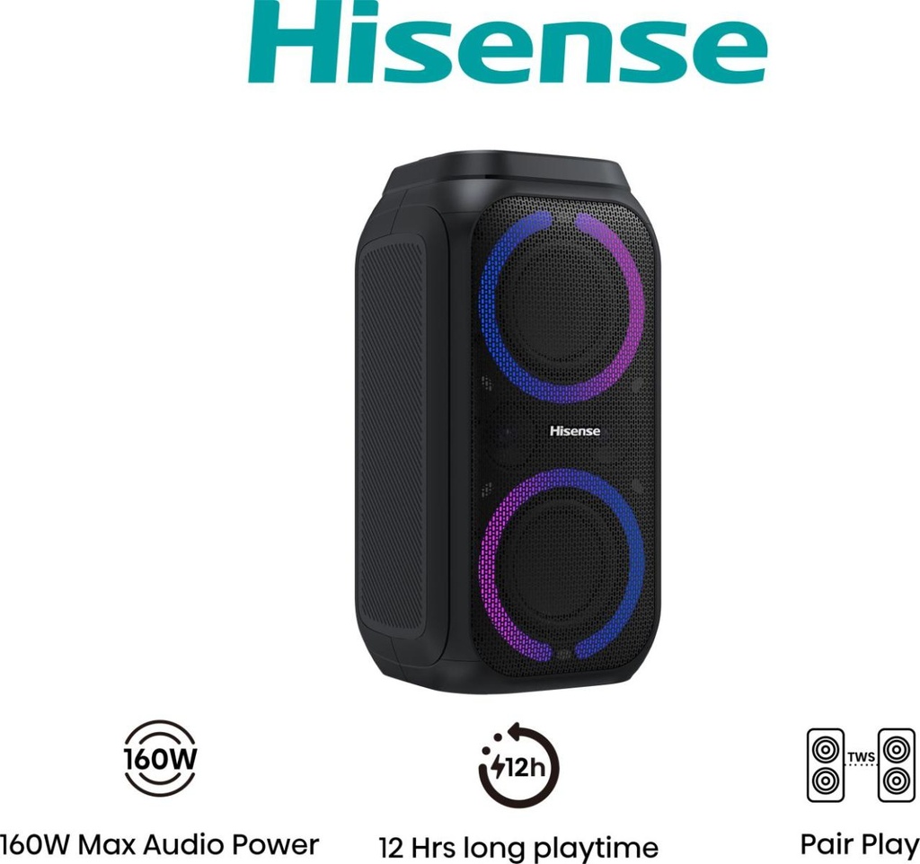 PARTY SPEAKER 160W BLUETOOTH IPX4