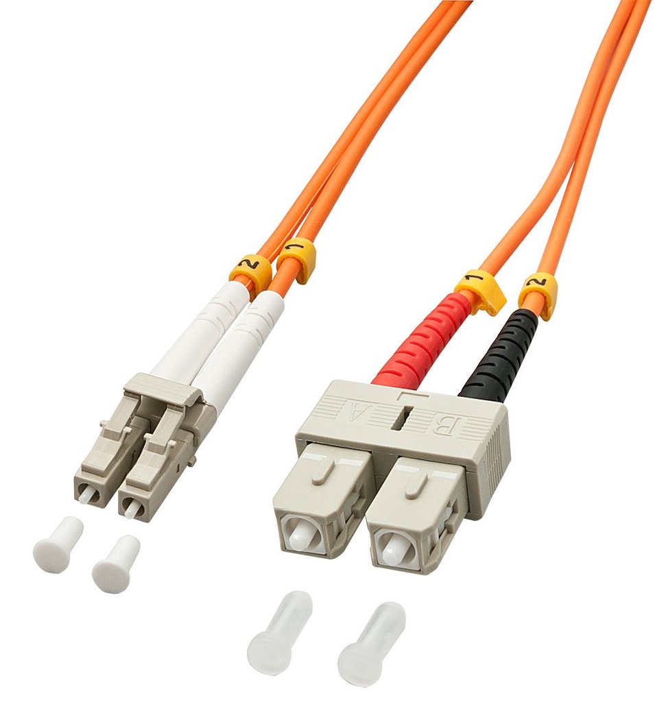 CAVO FIBRA OTTICA DUPLEX LC/SC 1M