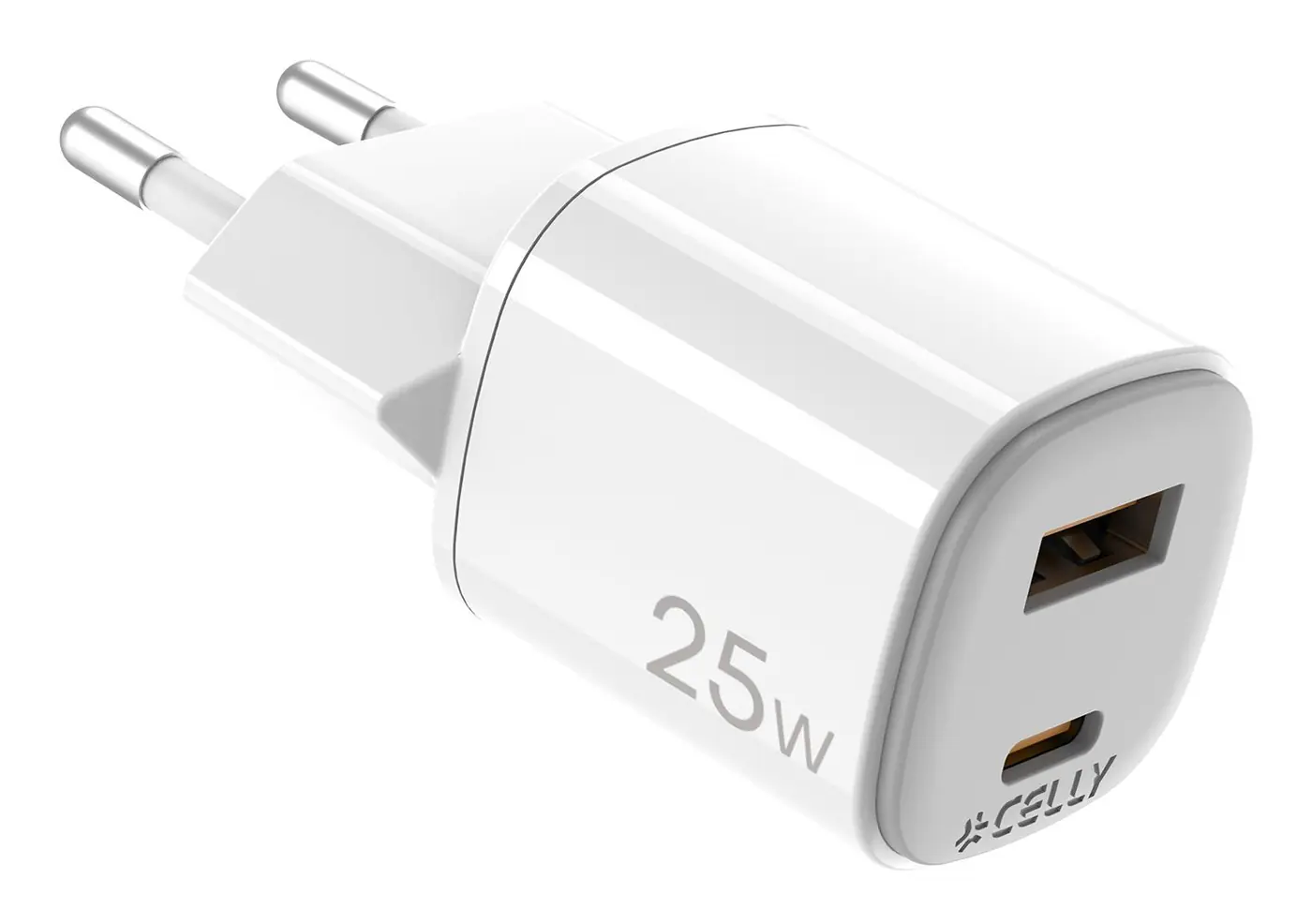 USB-A/USB-C WALL CHARGER GAN 25W WH