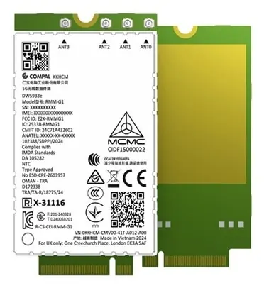 DELL WIRELESS MOBILE MODEM DW5933E