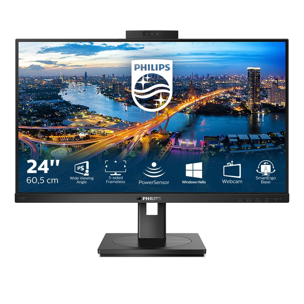 23 8 IPS WEB+MIC ERGONOMICO