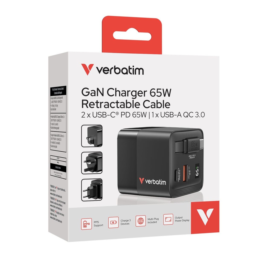 GAN CHARGER 2 PORT 65W MINI