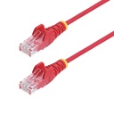 CAVO SLIM CAT6 ROSSO DA 2.5M