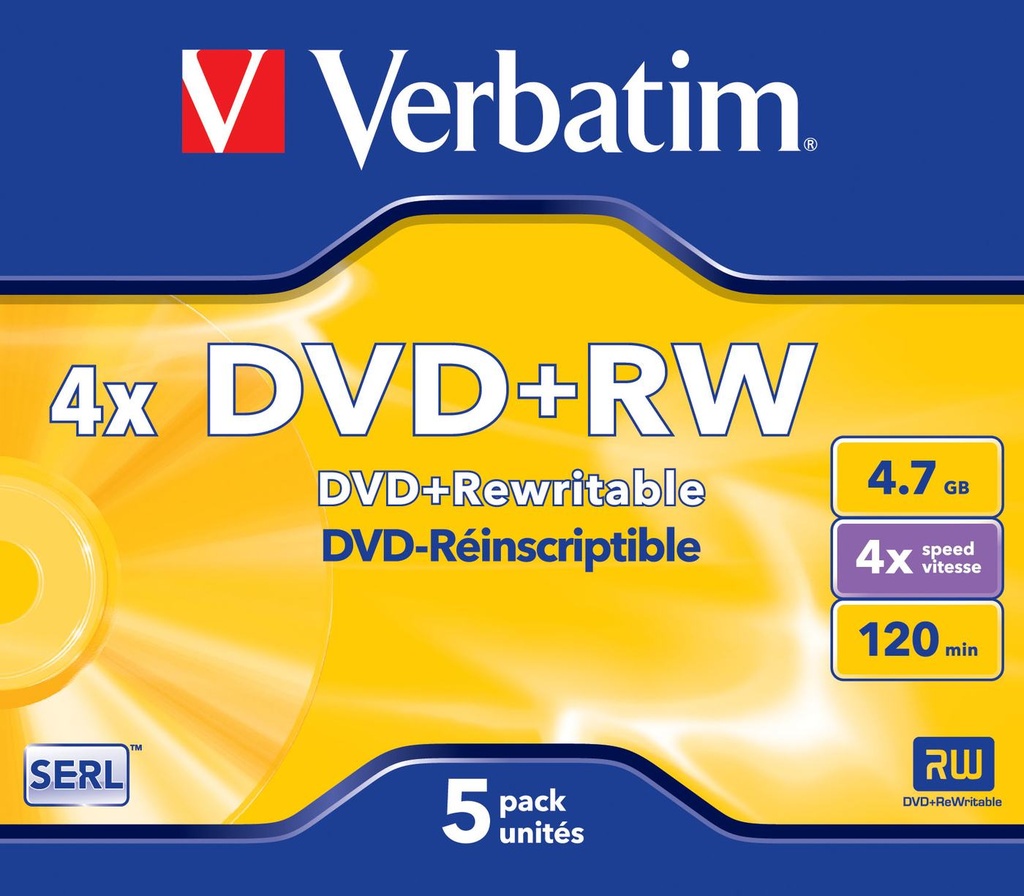 DVD+RW  4 7GB  4X     CONF.5      S