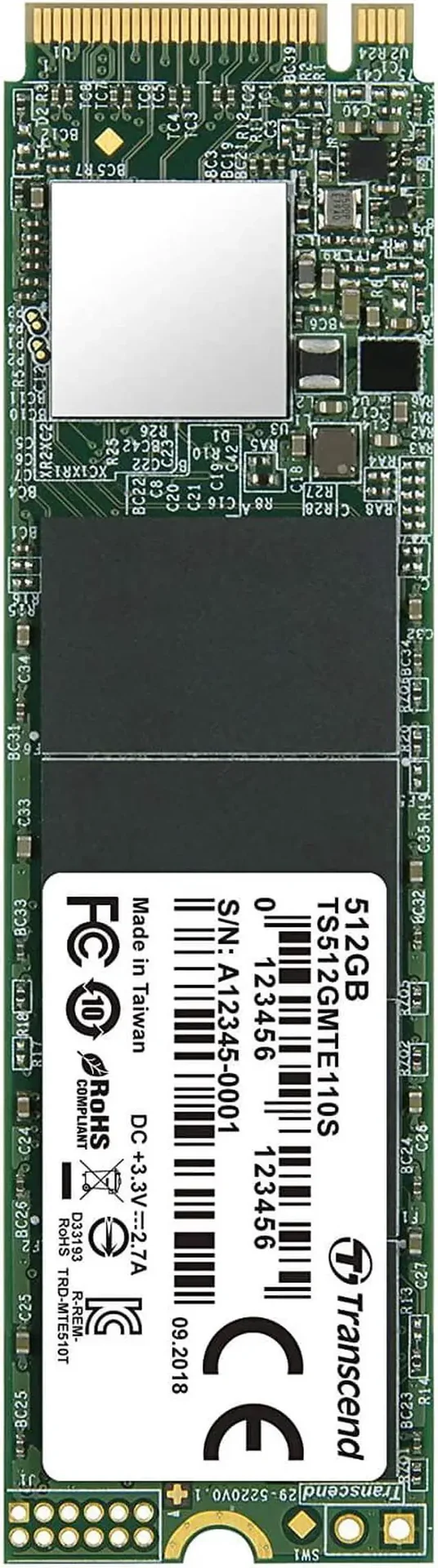 512GB M2 2280 PCIE GEN3X4 3D TLC